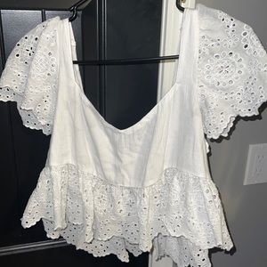 American eagle white crop